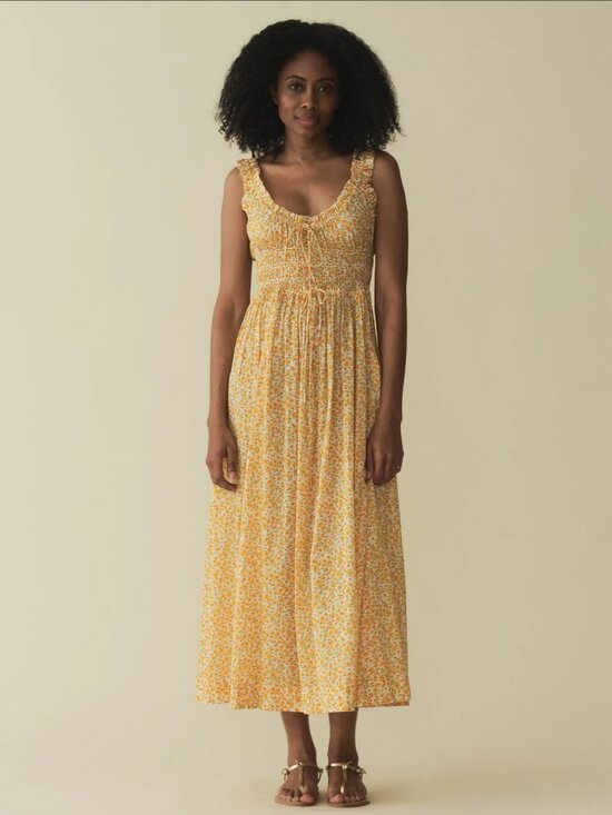 Doen Dresses & Skirts - Doen Emmaretta Dress Clementine Daisy Fields